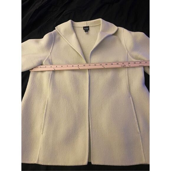 Eileen Fisher Wool Cashmere Blend Open Front Sweater Green Size M - Picture 9 of 11